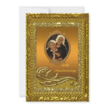 Golden 50th Wedding Anniversary Party Invitation