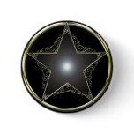 Golden 5 Point Star buttons