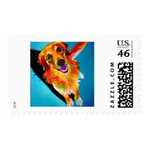 Golden #5 postage by dawgart Golden #5 postage