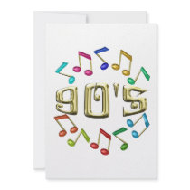 GOLDEN 90s Personalized Invites