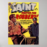 Golden Age Comic Art - The Saint, Wanted for Robbe posters