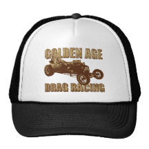 golden age drag racing altered wheel base trucker hats
