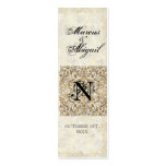 Golden Age of Elegance, Monogrammed Favor Gift Tag Business Cards
