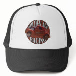 Golden Age Willys Gasser Drag Racing Orange Trucker Hats