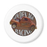 Golden Age Willys Gasser Drag Racing Patina Fridge Magnets