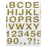 Golden Alphabet Letterhead Template