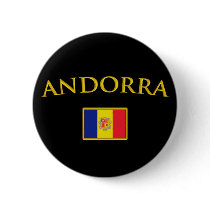 Golden Andorra Pinback Buttons