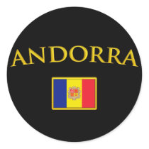 Golden Andorra Sticker