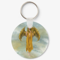 Golden Angel Keychain