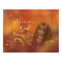 Golden Angel - May the Smile of God....Print