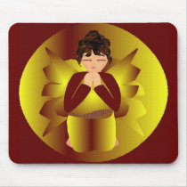 Golden Angel Mousepad