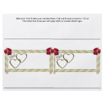 GOLDEN Anniversary 50th Custom Candy Bar Wrappers Personalized Flyer