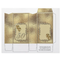 Golden Anniversary 50th Pinch Box Party Favors Flyer