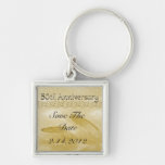 Golden Anniversary Bands Of Love Set Key Chain