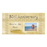 Golden Anniversary Bands Of Love Set Photo Card Template