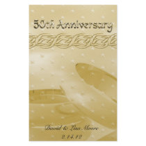 Golden Anniversary Bands Of Love Set Custom Stationery