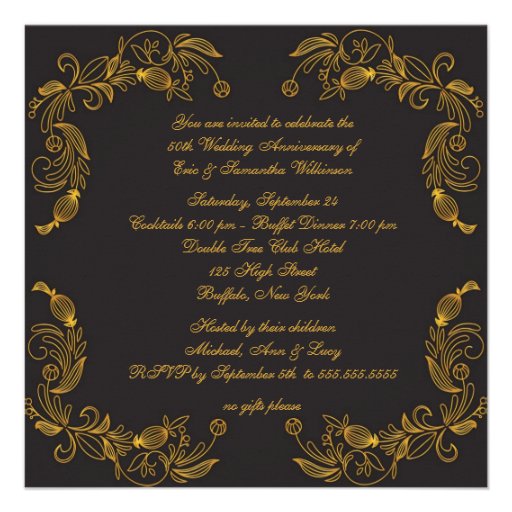 Golden Anniversary Invitation