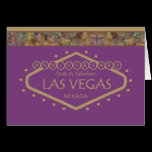 Golden Anniversary Party In Las Vegas Card cards