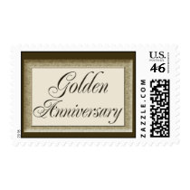 Golden Anniversary postage stamp by perfectpostage Golden Anniversary postage stamp
