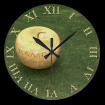 Golden Apple wall clocks