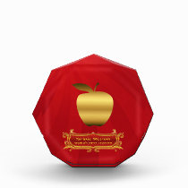 Golden Apple Teacher's Award Plaque awards