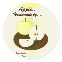 Golden Apples Homemade Product Label stickers by HomegrownLove Golden Apples Homemade Product Label stickers