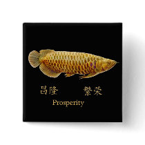 Golden Arowana Prosperity Pin buttons