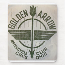 Golden Arrow Motorcycle Club Logo mousepads