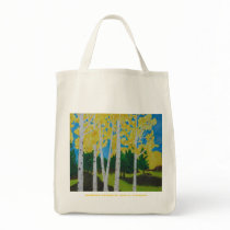 Golden Aspens Organic Grocery Tote bags
