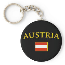 Golden Austria Keychains