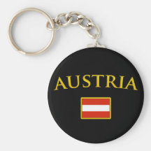 Golden Austria Keychains