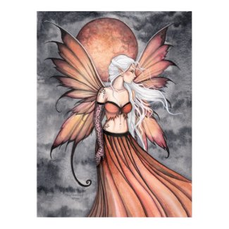 Golden Autumn Fairy Poster print