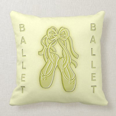 Golden Ballet Slippers American Mojo Pillow