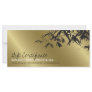 Golden Bamboo Leaves Zen Spa Gift Certificate Full Color Rack Card
