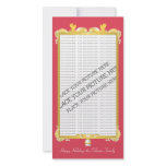 GOLDEN BAROQUE FRAME WITH ANGELS RED PHOTO CARD TEMPLATE