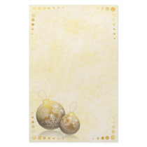 Golden Baubles Stationery