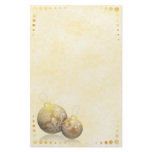 Golden Baubles Stationery