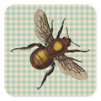Golden Bee Art Stickers