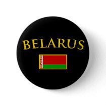 Golden Belarus Pinback Button