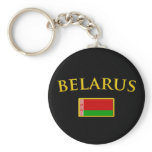 Golden Belarus Key Chain