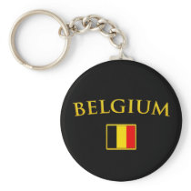 Golden Belgium Key Chains