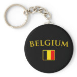 Golden Belgium Key Chains