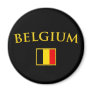 Golden Belgium Refrigerator Magnet