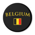 Golden Belgium magnets by boldhumor Golden Belgium magnets