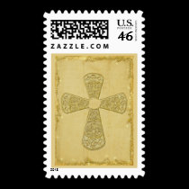 Golden Bell Cross Stamps stamps