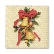 Golden Bells at Christmas magnets