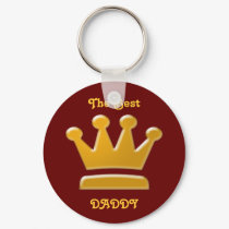 Golden Best Daddy Keychain by elenaind Golden Best Daddy Keychain