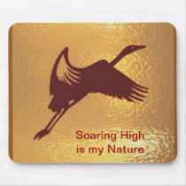 Golden Bird - Soaring High is my nature Mousepad