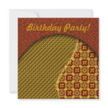 Golden Birthday Party Invitations