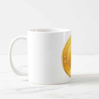 Golden Bitcoin Promotional Mug